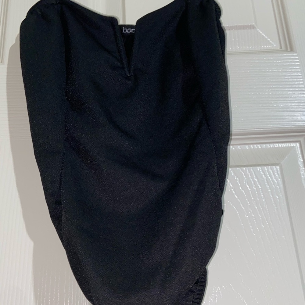 🍂black V-cut neck cami bodysuit